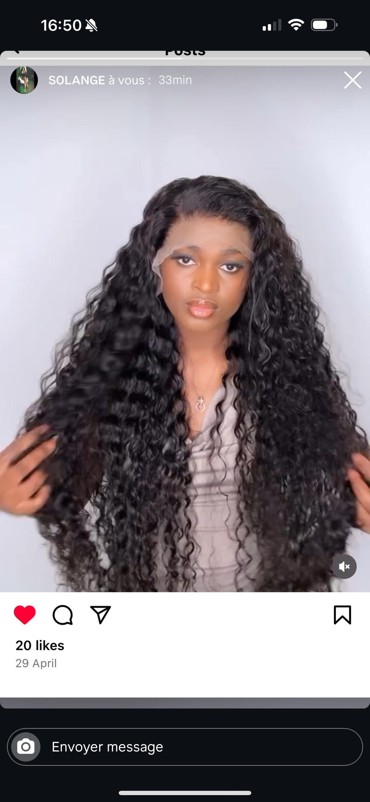 Perruque deep wave
